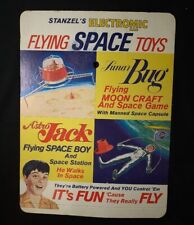 Vintage Stanzel Flying Space  Toys Cardboard Sign - @W picture
