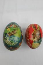 Easter Egg Lot of 2 - 4 & 5 in, Vintage, Germany, Multicolor picture