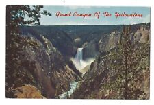 Grand Canyon of The Yellowstone, Lower Falls, National Park, c1950's Postcard picture