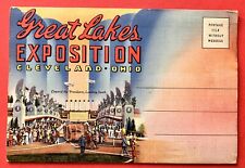 1936 GREAT LAKES EXPOSITION ~ CLEVELAND, OHIO ~ unused postcard folder picture