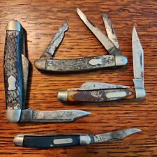 Vintage Pocket Knife Lot Kutmaster Shrade Old Timer Frontier USA Made (4) picture