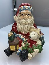 Three Hands Corporation Christmas Santa Claus Polar Bear Holiday 6” Figure NEW picture