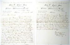 1898 Willard & Peck Family Genealogy Letter - Massachusetts & Vermont picture