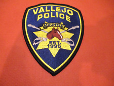Collectible California Police Patch,Vallejo Mounted,New picture