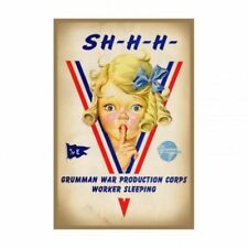 Grumman WWII Poster Metal Sign, Home Front WWII, Aviation  CAP-0103 picture