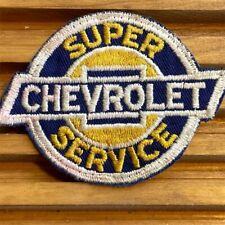 Vintage Chevrolet Super Service Iron-on Embroidered Patch Auto Collectible picture
