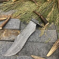 SHARD™ CUSTOM HAND FORGED Damascus Steel Hunting Bowie Blank Blade Knife Making picture
