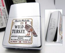 Wild Turkey Bourbon Whiskey Zippo 1987 Mint Rare picture
