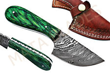 8 INCH Fixed Blade Horn Handmade Damascus Skinner Hunting Knife For Camping picture