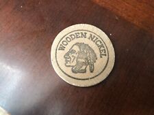 Vintage Walgreen's Grill Denver Colorado Wooden Nickel  Good for 1 Cup of Coffee picture