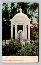 Stanford University, Angel Of Grief Sculpture, California c1909 Vintage Postcard picture