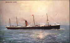 Tuck White Star Line Celebrated Liners Steamers Steamship S.S. Runic c1910 PC picture