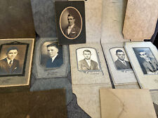 Antique Cabinet Card Photograph Men Lot 1890s-1920s Photo Boone Iowa Pictures picture