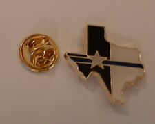 Texas Memorial Flag Map Cloisonne lapel pin  picture
