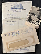 Vtg 1945 FT WORTH Texas W.C. STRIPLING Company Invoice / Envelope / Brochure picture