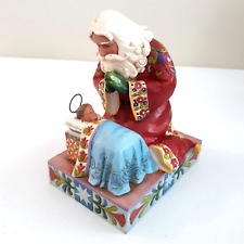 Jim Shore The Real Meaning Of Christmas Figurine Baby Jesus Santa Praying 2008 picture