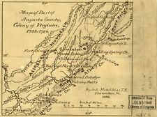 1886 Map of Augusta County | Colony of Virginia | 1755-1760 | Augusta Co. Virgin picture