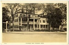 FOXBORO, MA - Cocasset Inn Hotel View from Street Massachusetts CH Prew Postcard picture