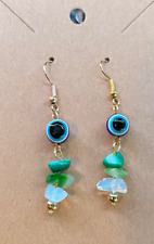 Evil Eye Protection Earrings  with Crystals, Crystals, Evil Eye picture