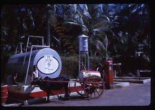 Sri Lanka Street Scene Kerosene Oil Cow Wagon Ceylon 35mm Slide 1960s Kodachrome picture