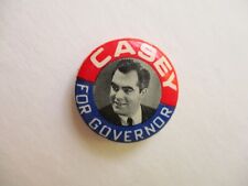 Pennsylvania Governor Campaign Pin Back Local Button Robert Bob Casey Political picture