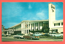 COLONIAL INN, MOTEL ROW, MIAMI BEACH, FLORIDA – 1950s Postcard – 1957 Chevrolet picture