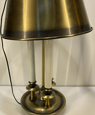 Vintage Brass French Bouillotte Tole Table Lamp 3-Way Candlestick Lights picture