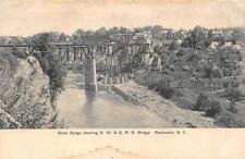 ROCHESTER, New York   R. W. & O. RAILROAD BRIDGE-River  c1900's UDB Postcard picture