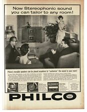 1959 Philco Stereo Radio Phono Console with moveable speakers Vintage Print Ad picture