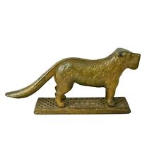 Antique Cast Iron Harper Supply Chicago 'Dog Tray' Gold Figural Nutcracker picture