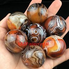 Natural Quartz Crystal lace agate Sphere Ball Reiki Divination ball 30mm+ 1PC picture