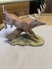2004 Home Interiors BOEHM At Home  10 Point WhiteTail Buck Porcelain Figurine. picture