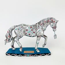 HORSE Of a Different Color Figurine Jeweled Butterflies No. 20333 Silver Blue picture