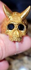 Satanic Ring,Church Of Satan,Anton Lavey Evil Demonic Crowley Skull picture