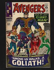 Avengers #28 FN- Kirby Heck 1st Collector 1st Goliath (Giant-Man) Hawkeye Beetle picture