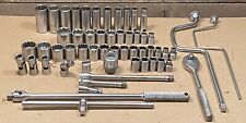 Large Proto Lot Sockets 8 point Sockets, 5447 Adapter, 5485 T-Handle, U-Joint... picture