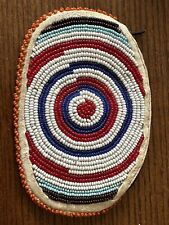 Native American northern plains Indian beaded Hide  pouch picture