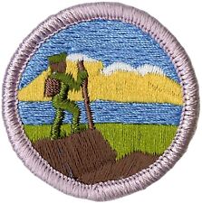 BSA HIKING MERIT BADGE CURRENT MINT NWT TYPE L SINCE 1910 BACK  picture