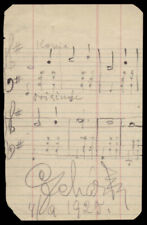 FRANZ LEHAR - AUTOGRAPH MUSICAL QUOTATION SIGNED 04/09/1925 picture
