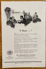 1921 The National City Company Vintage Print - Ephemera Ad Full Page B&W picture