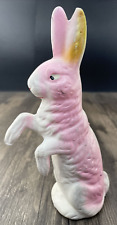 Antique Western Germany Easter Bunny Composition Candy Container Sealed 1920s picture