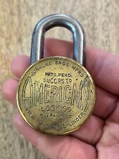 Vintage Old Junkunc Bros American Padlock No Key Lock picture