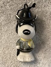 Vintage Snoopy Lone Ranger Ornament, ceramic, holiday, bandit, Peanuts picture