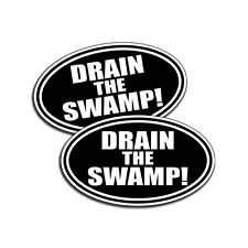 TRUMP DRAIN THE SWAMP Large Decal Political Bumper Sticker USA 4