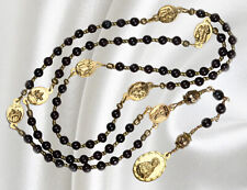 Handmade Franciscan Crown Catholic Rosary, Chaplet of Our Lady of Sorrows picture