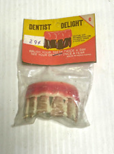 VINTAGE MIP DENTIST DELIGHT NOVELTY HALLOWEEN COSTUME TEETH MADE IN HONG KONG picture