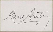 GREAT HOLLYWOOD COWBOY AUTOGRAPH - Gene Autry - Free S/H picture