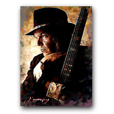 Neil Young Art Card Limited 40/50 Edward Vela Signed (Music -) picture