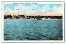 1928 View of Excelsior Lake Minnetonka Minnesota MN Posted Vintage Postcard picture
