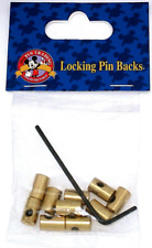 Disney Parks Authentic ✿ Metal Locking Pin Backs + Key ✿ Keep collectibles safe picture